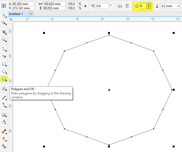 ابزار چند ضلعی (Polygon)